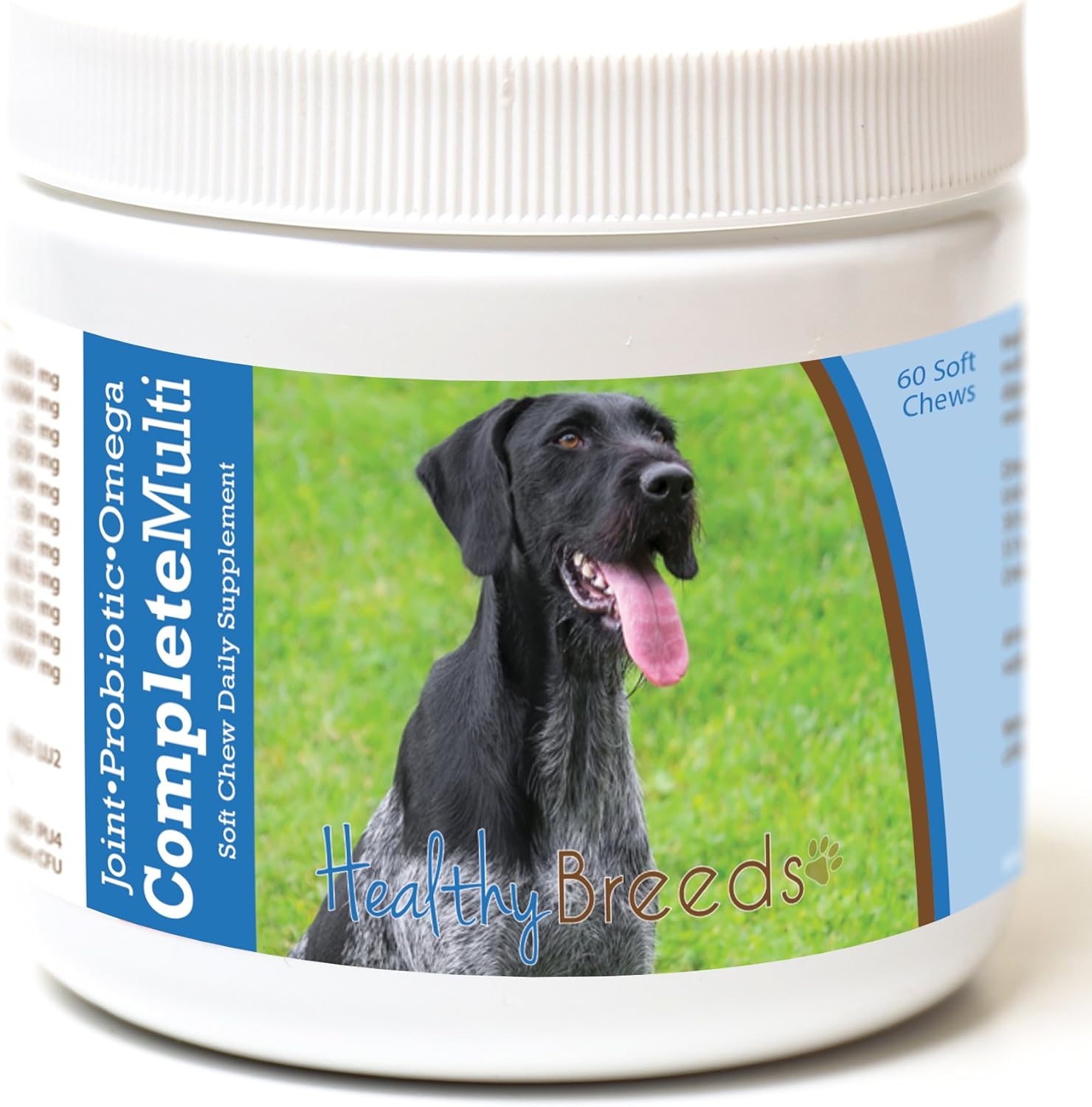 Healthy Breeds German Wirehaired Pointer All in One Multivitamínico Masticable Suave, 60 uds