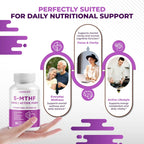 NURAFUSE Complejo B Activo con 5-MTHF, Vitamina B12, B6, Magnesio y Pimienta Negra – Apoyo para el Bienestar Cerebral, Salud Cardíaca y Nerviosa