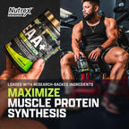 Nutrex Research EAA Hydration - Polvo de EAAs y BCAAs con Electrolitos - 30 Servicios (Lima Limón)