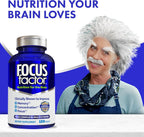 Focus Factor Nutrition for The Brain - Suplemento para la Memoria y Concentración con Multivitamínico Completo, 150 Comprimidos (Pack de 3)