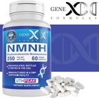 Genex Formulas 250mg NMNH (60 Capsules - 30 Servings) | Uthpeak™ NMNH (Dihydronicotinamide Mononucleotide) NAD+ Precursor for Healthy Aging - Non-GMO, Gluten-Free, Vegetarian