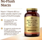 Solgar Niacina Sin Rubor 500 mg – 250 Cápsulas Vegetales