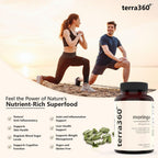 Cápsulas de Moringa Orgánica en Polvo - 800mg, 60 Cápsulas