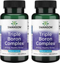 Swanson Triple Boron Complex - Complejo Triple de Boro - Citrato, Aspartato, Glicinato - 250 Cápsulas (Pack de 2)
