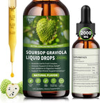 Gotas Líquidas de Graviola Orgánica 2000mg con Vitamina C