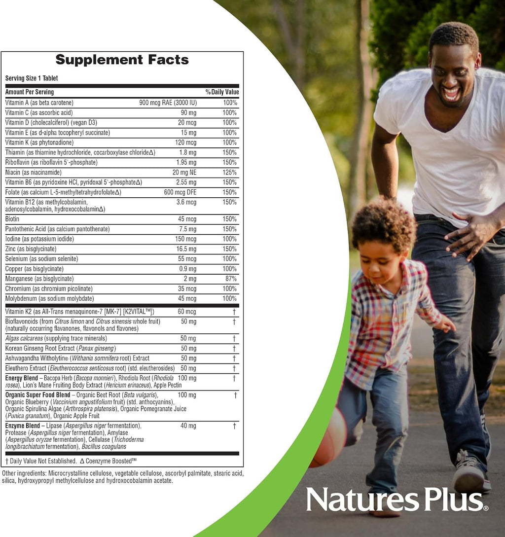NaturesPlus His Journey - Multivitamínico para Hombres - 30 Comprimidos