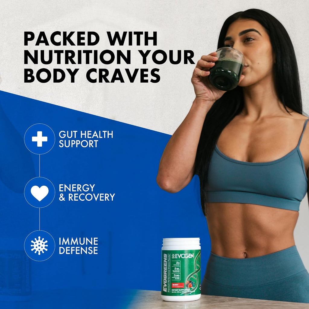 Evogen Evogreens Super Greens Powder Berry - 30 Raciones