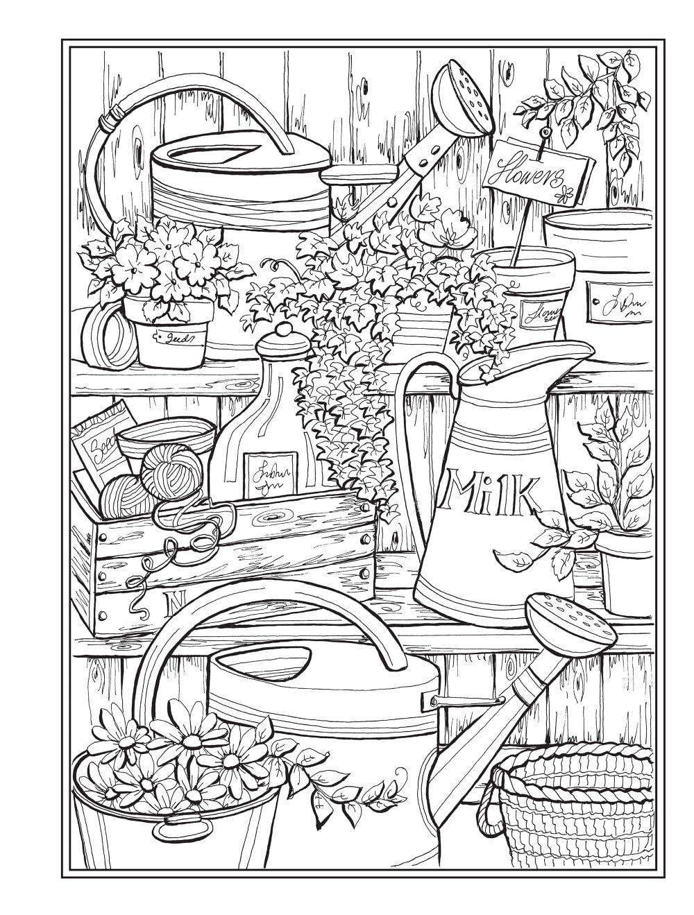 Creative Haven Encanto Campestre: Libro de colorear para adultos (En el Campo)