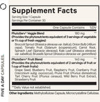 Codeage Instantfood Five A Day, Frutas y Verduras, 30 Cápsulas