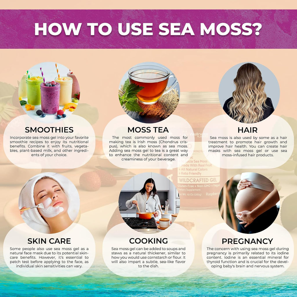 Gel de Musgo de Mar Irlandés - WELLNESS LABSRX - Sabor Saúco - 283 g