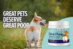 Probióticos para perros Great Poop - Fibra y enzimas digestivas para una salud intestinal óptima (120 masticables sabor pollo)