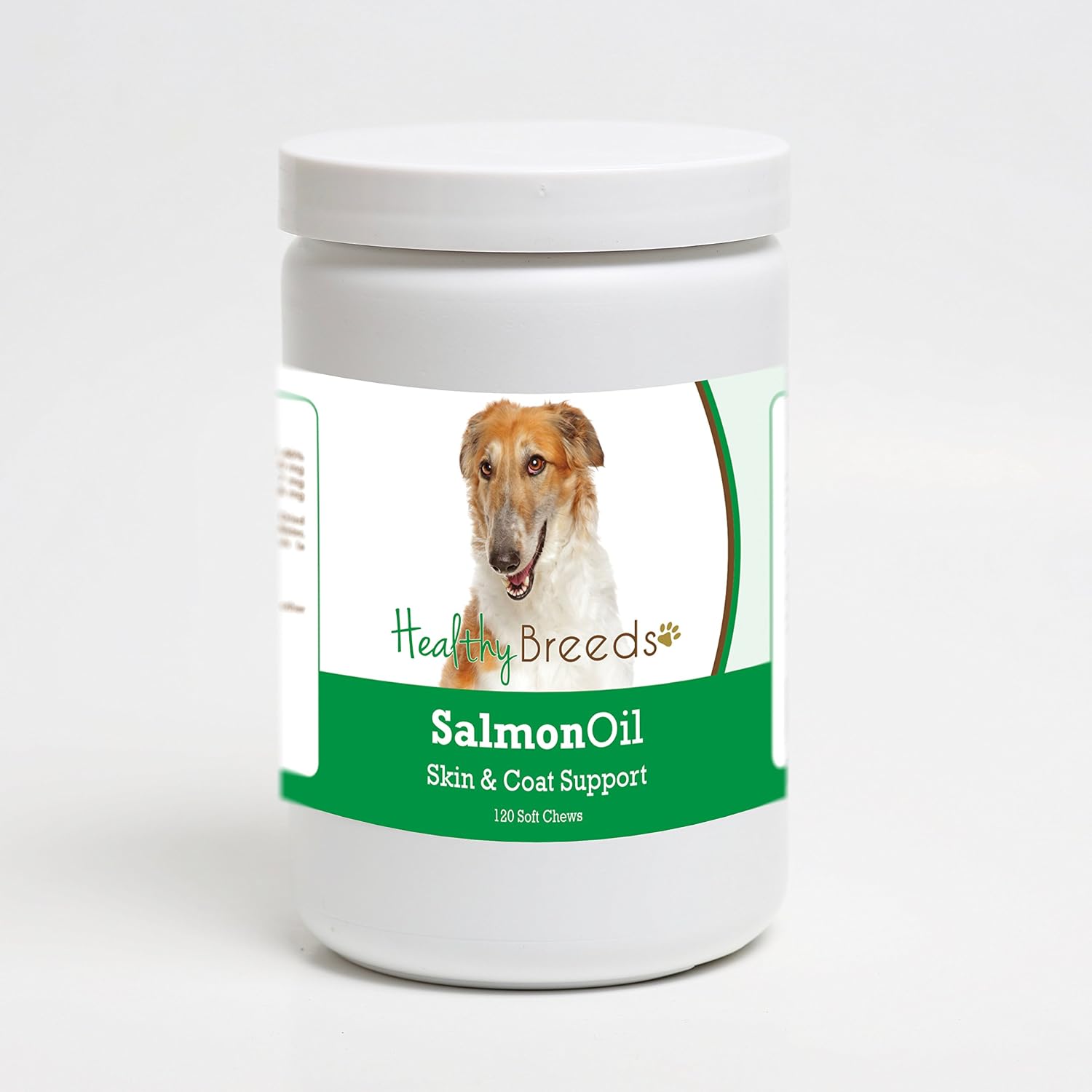 Healthy Breeds Borzois Salmon Oil Soft Chews - 120 unidades