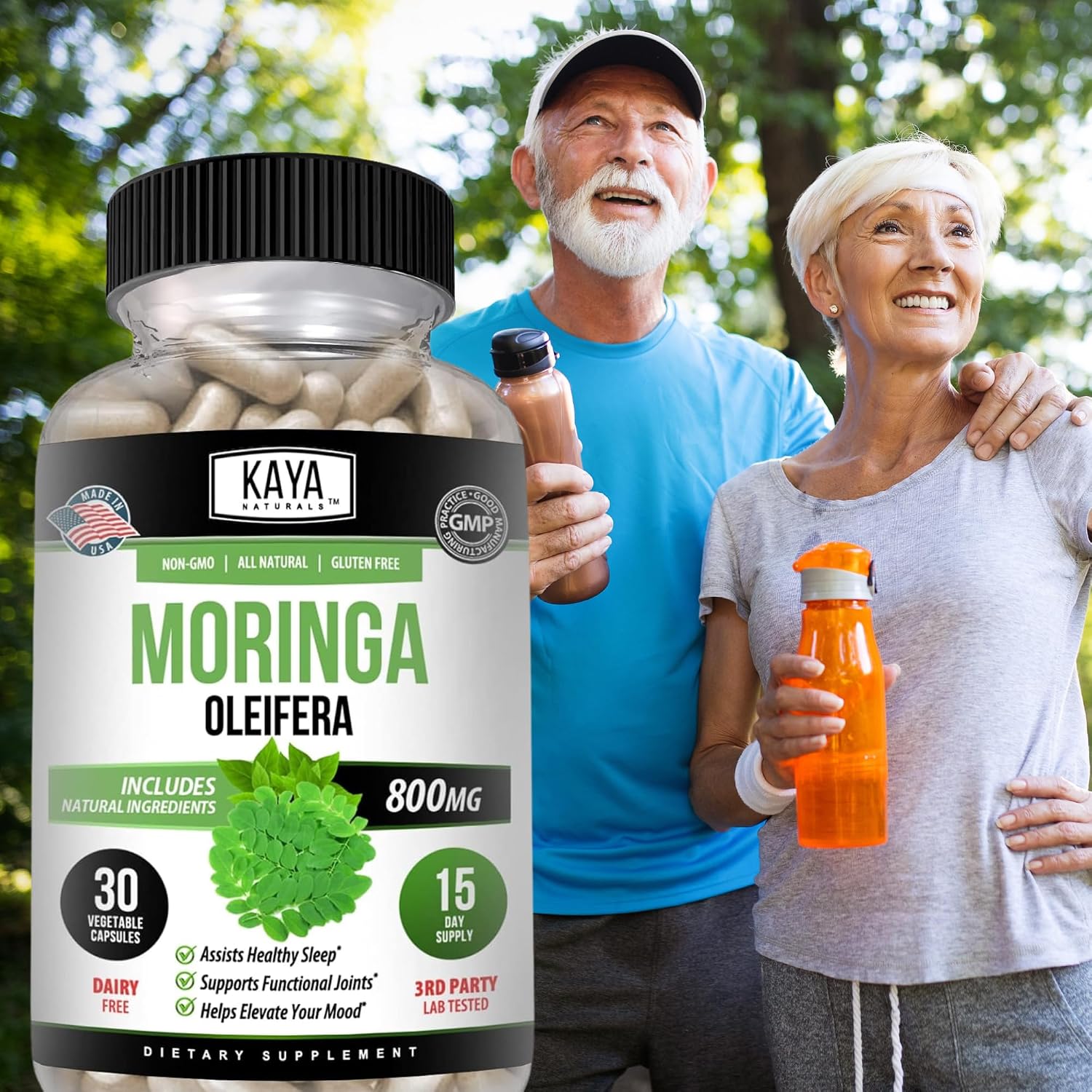 Extracto de Hoja de Moringa Kaya Naturals - 30 Cápsulas