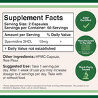 Suplemento de Espermidina (10mg de Espermidina 3HCL 99% Pura) - 120 Cápsulas - Double Wood