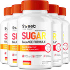 Sweet Vital Relief Blood Balance Formula - Fórmula Oficial de Apoyo para Circulación Saludable y Niveles Estables - 5 Paquetes