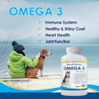 Omega 3 Aceite de Pescado para Perros - 180 Cápsulas - Salveo Petcare