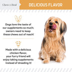 Omega 3 Aceite de Pescado para Perros - 360 Masticables Blandos Omega para Piel y Pelaje - Mezcla de Aceite de Salmón con Ácidos Grasos Esenciales, Vitaminas, Antioxidantes, Minerales (2 Paquetes de 180, Sabor Pollo)