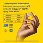 Ritual Multivitamínico Diario para Mujeres 50+ - Vitaminas y Minerales Esenciales para la Menopausia, Energía, Corazón, Huesos, Salud Cerebral* - Incluye Folato, DHA - Vegano - Menta - 60 Cápsulas - 30 Dosis