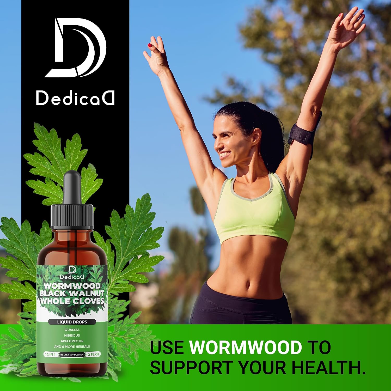 DEDICAD 12in1 Gotas de Artemisa - Complejo Herbal 12 Ingredientes - 60 Días