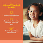 Natural Factors, Vitamina C Masticable para Niños 500 mg, con Bioflavonoides, Sabor Melocotón, Maracuyá y Mango, 90 Comprimidos