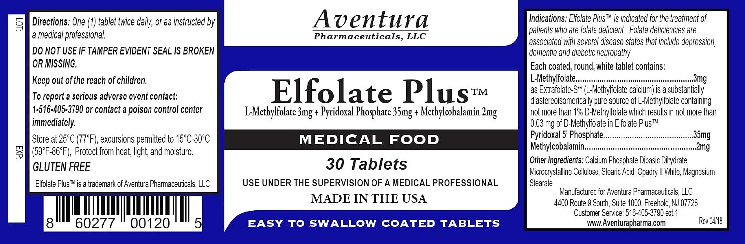 Plus 3mg L-Methylfolate - 30 comprimidos