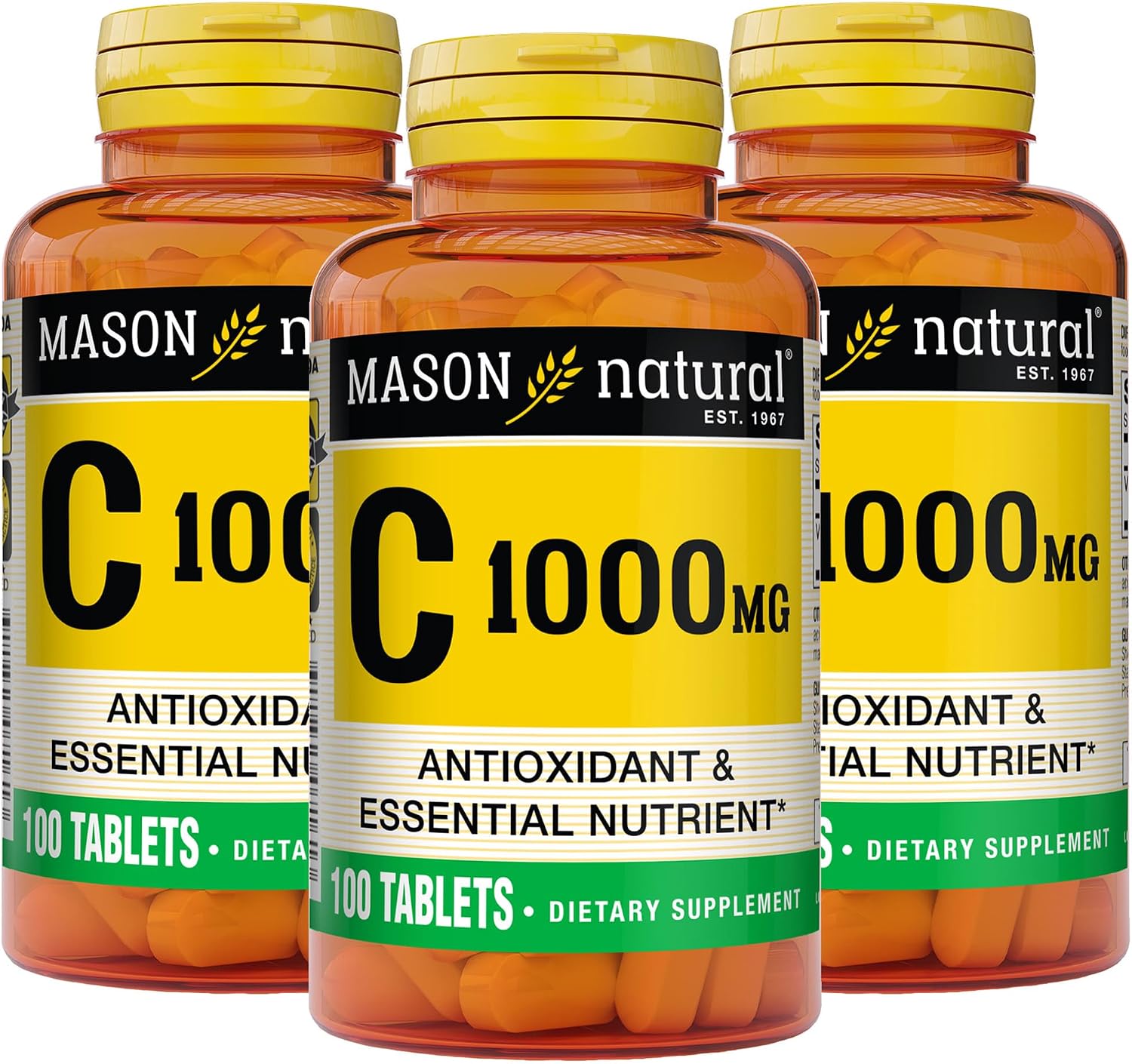 MASON NATURAL Vitamina C 1,000 mg, 300 Comprimidos