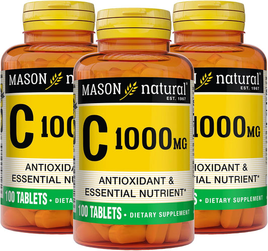 MASON NATURAL Vitamina C 1,000 mg, 300 Comprimidos