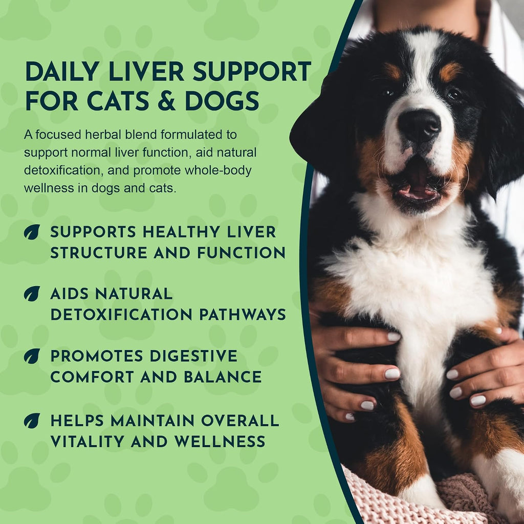 Liver Defense for Dogs and Cats - Liquid Liver Supplement with Milk Thistle and Dandelion - 60 ml