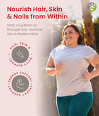 BariSlim Biotina 5000 mcg Gomitas - Suplemento de Biotina para el Cabello, Piel y Uñas - Fácil Digestión - Sabor Fresa Natural - 90 Gomitas