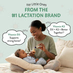 Legendairy Milk Gotas de Vitamina D3 K2 para Bebés, Orgánico, 400 UI, Vegano para Recién Nacidos, Niños Pequeños y Niños, Suplemento Infantil para Huesos y Dientes Fuertes, Sin Azúcar, 90 Servicios