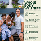 OPTIVIDA Fruits & Veggie Mix Super Greens Powder - 30 Sobres - Mezcla de Frutas y Verduras en Polvo con Probióticos y Enzimas