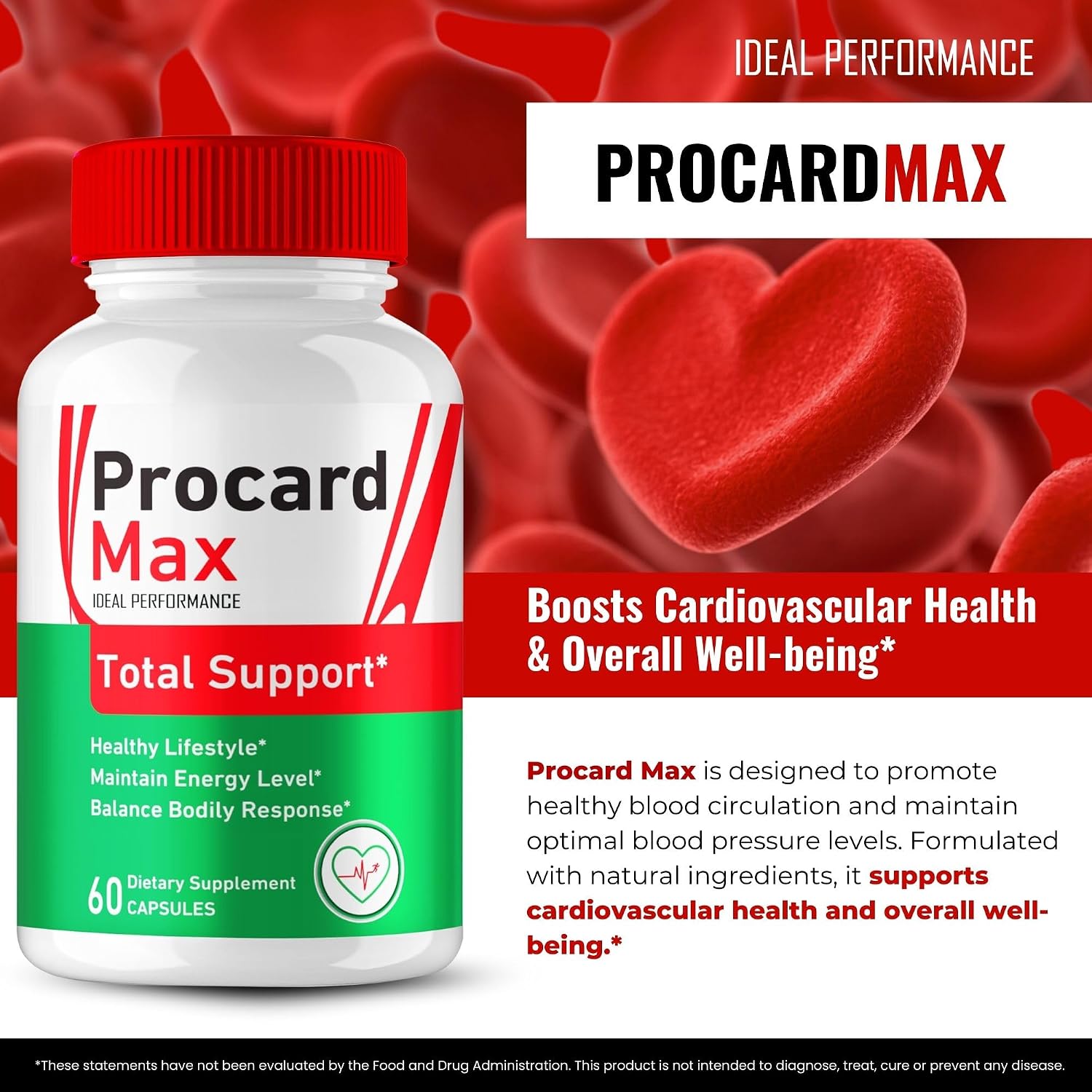 Procard Max Advanced Blood Formula Cápsulas (2 Paquetes)
