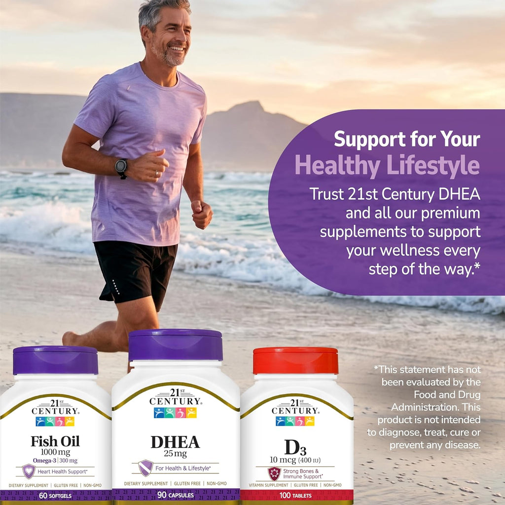 DHEA 25 mg Cápsulas (90 Unidades) – 21st Century