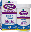 Vital Planet Intense Care Brain & Mood - Probióticos 4-en-1, 65B UFC, 67 cepas, 30 cápsulas