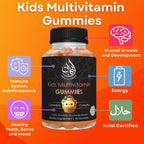 Iman Vitamins Gominolas Multivitamínicas Halal para Niños | Vitaminas C, D, Zinc, A, E, B6, B12, Biotina, Folato, Inositol | 90 Gominolas