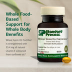 Standard Process Aceite de Germen de Trigo Fortificado - Vitamina E Natural 33.4 mg - 80 Cápsulas