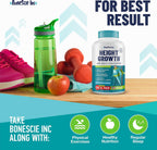 Height Growth Maximizer - Suplemento de Crecimiento con Calcio, Vitamina D3 y Zinc para Niños y Adolescentes - 120 Cápsulas