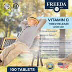 FREEDA Vitamina C 1000mg Sustained Release - 100 Tablets