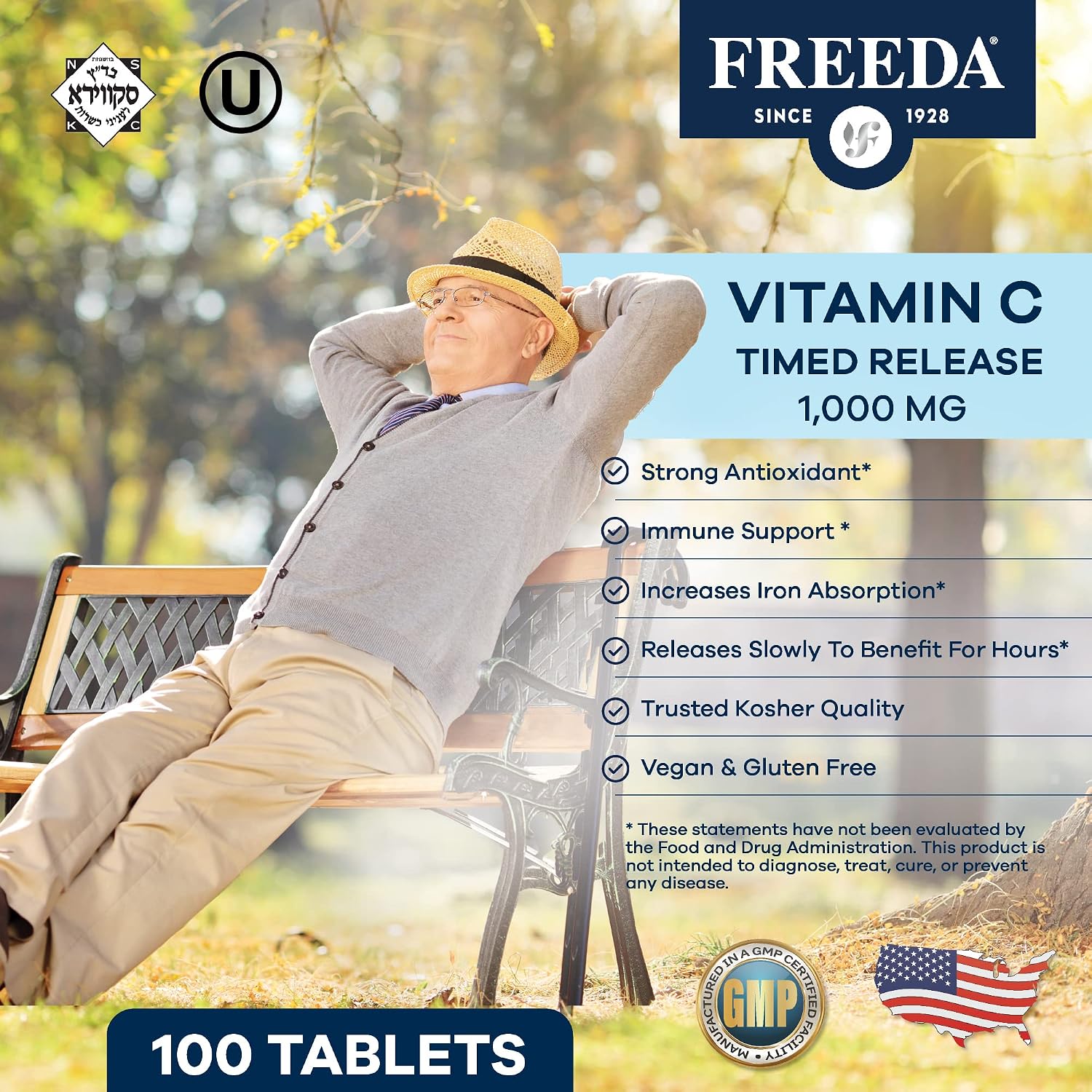 FREEDA Vitamina C Liberación Prolongada 1000 mg – 250 Tabletas