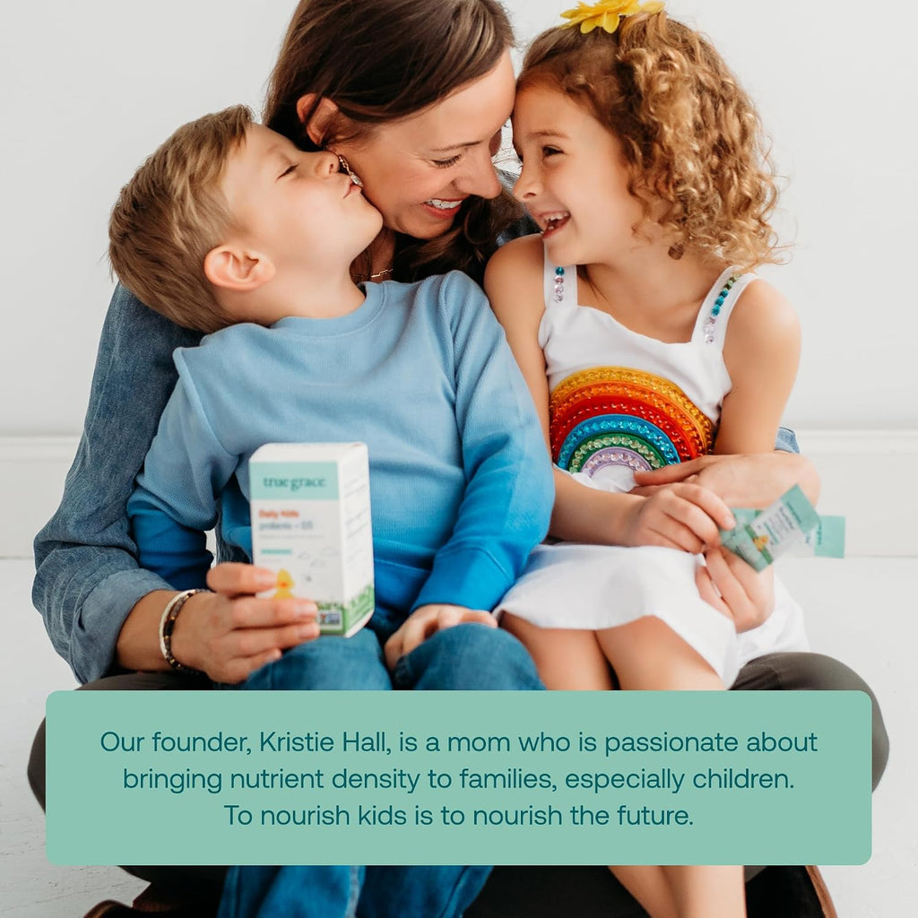 True Grace True Littles - Probiótico + Vitamina D3 para Niños - 30 Stick Packs