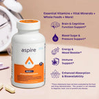 Aspire Multi+ Multivitamínico Avanzado para Hombres, Mujeres y Niños