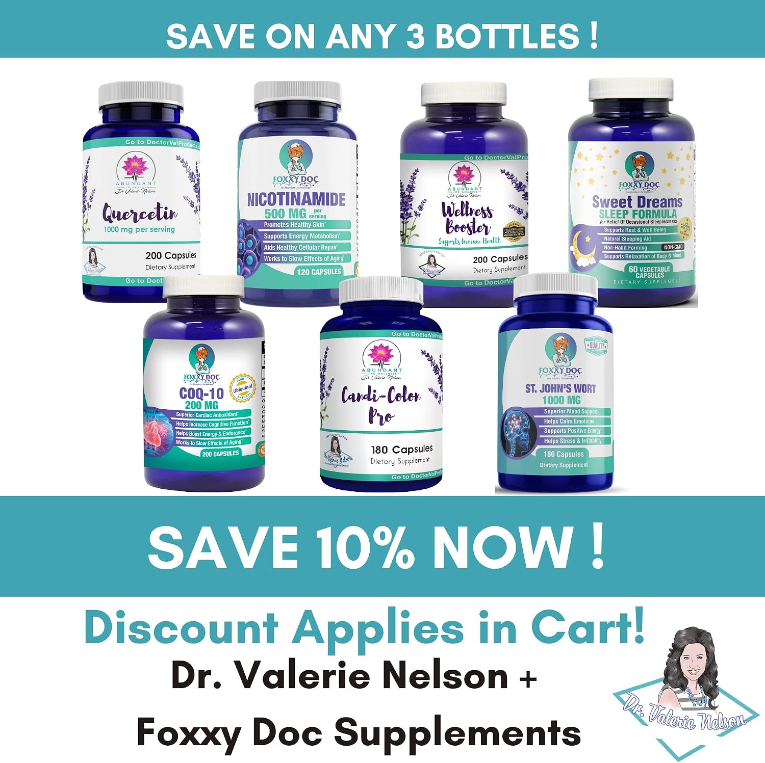 Nicotinamida 500 mg - Vitamina B3 para Energía y Salud Celular - Sin Rubor - 120 Cápsulas Veganas por Dr. Valerie Nelson