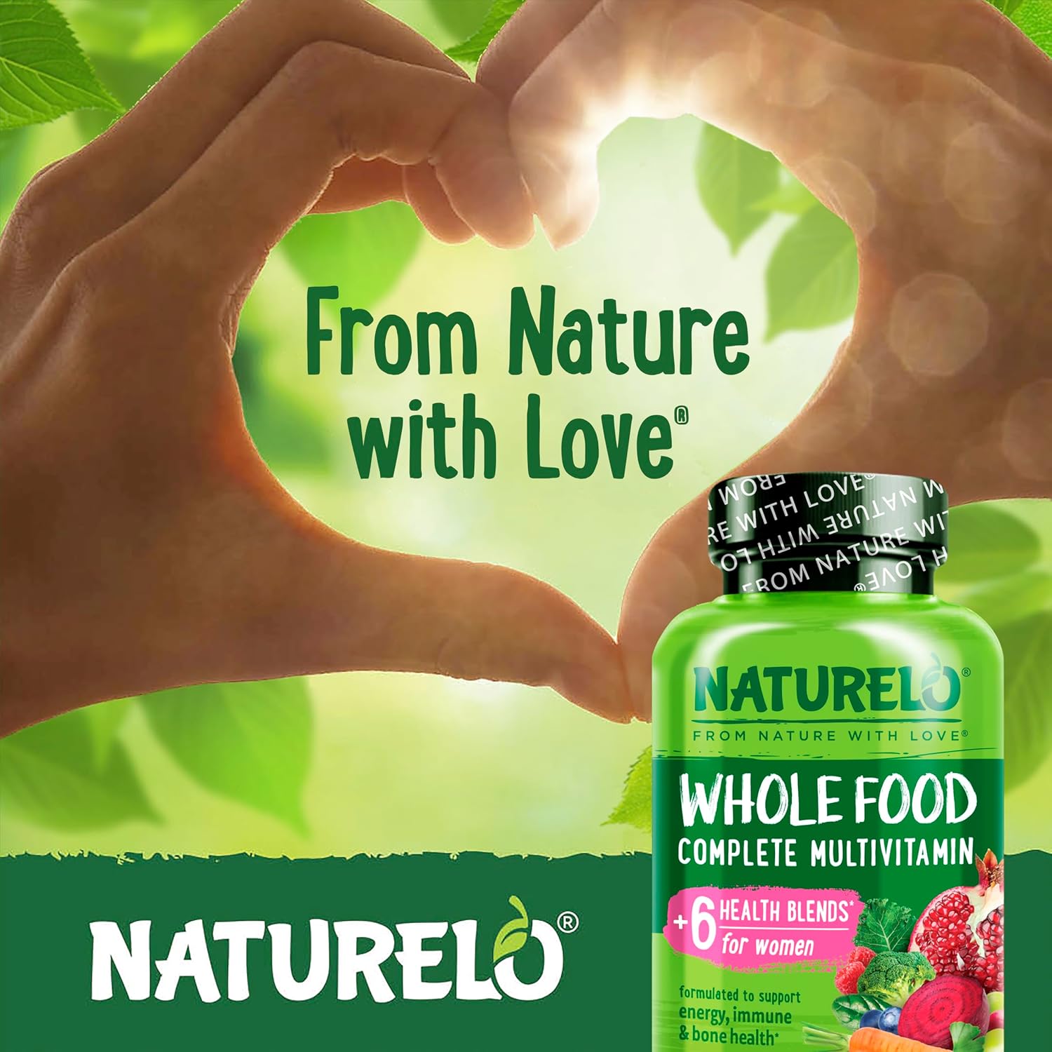 NATURELO Multivitamínico Integral para Mujeres - 240 Cápsulas Veganas