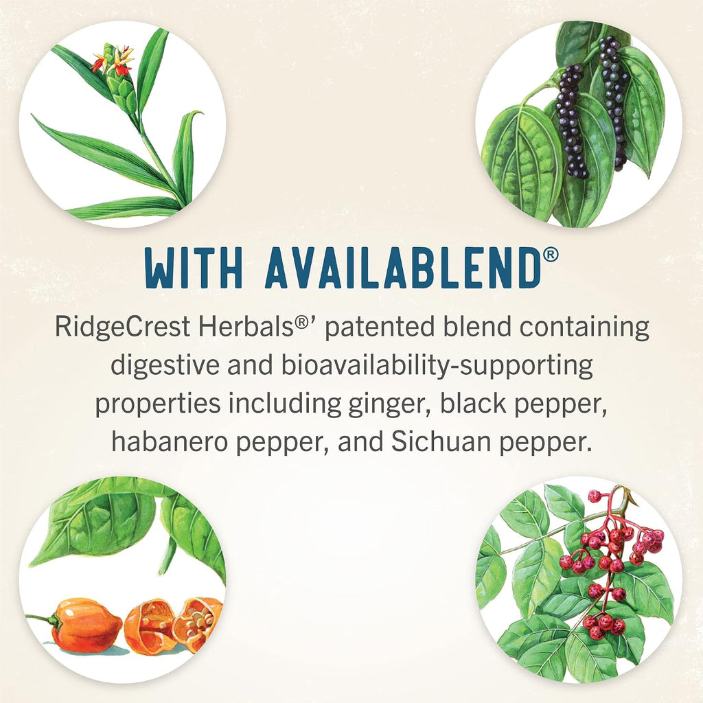 RidgeCrest Herbals Hair ReVive - Suplemento Capilar con Biotina, Vitamina C, Zinc y Cobre (120 Cápsulas, 30 Días)
