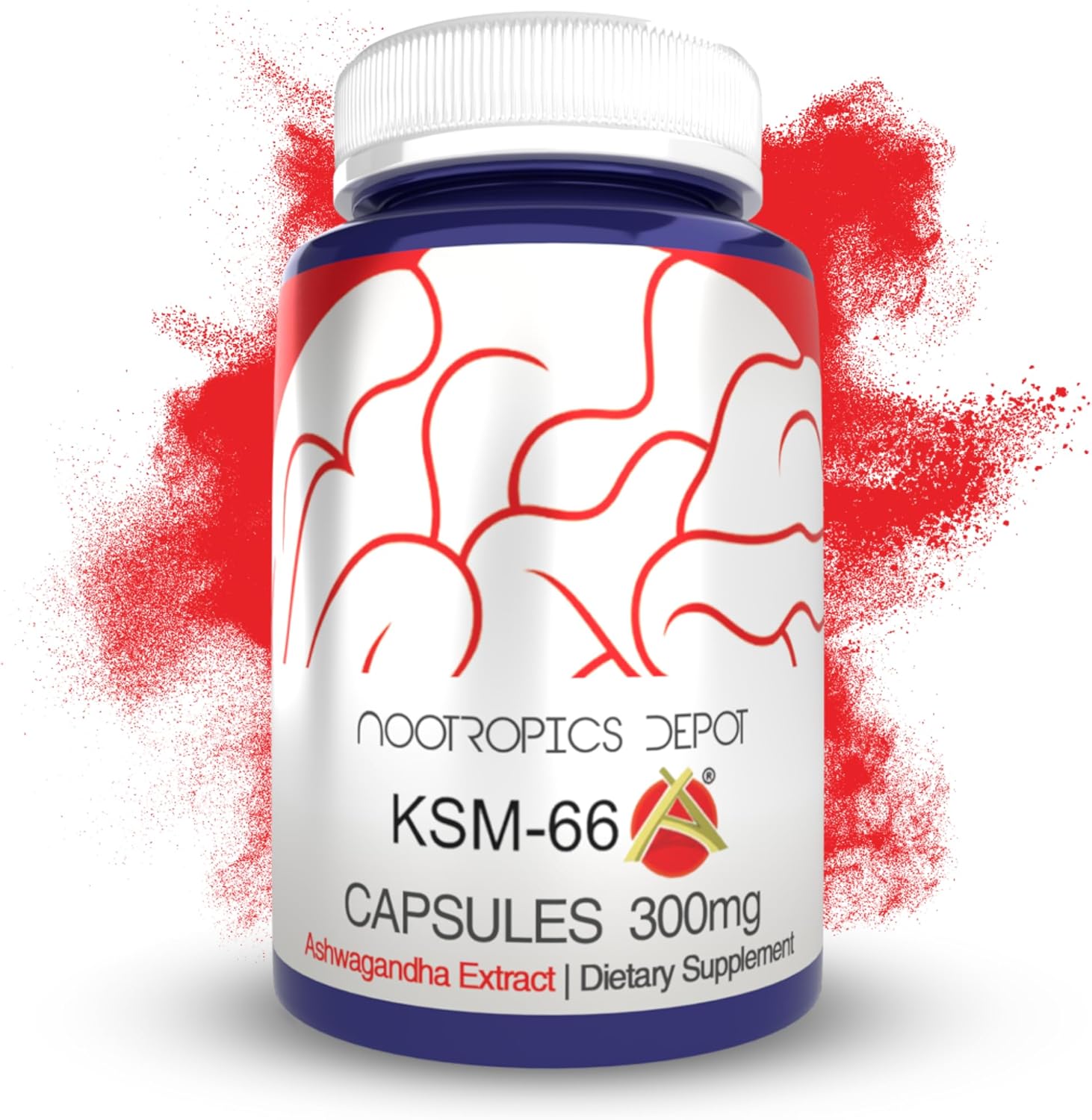 Nootropics Depot KSM-66 Ashwagandha – 300 mg, 90 Cápsulas