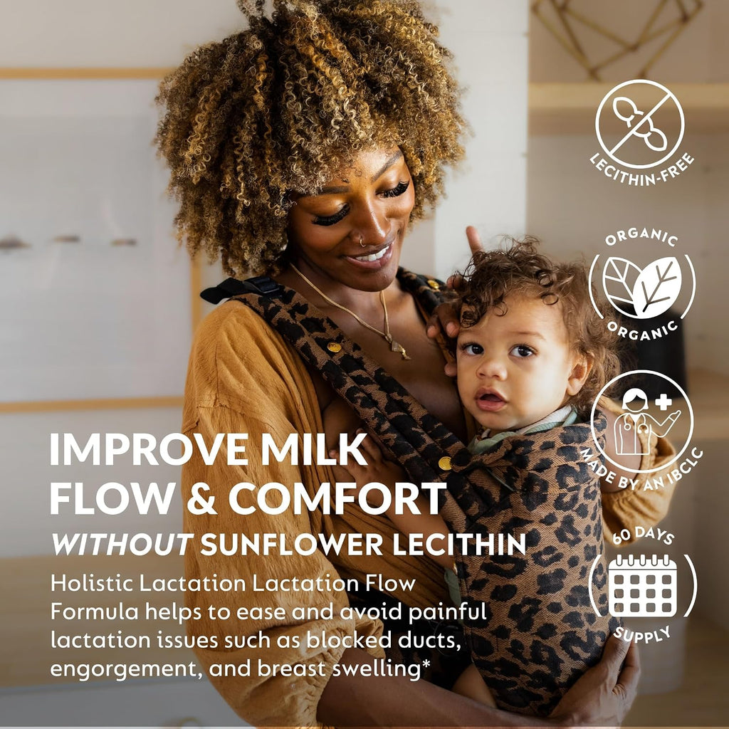 Holistic Lactation Lactation Flow Formula (60 porciones) - Suplemento para la lactancia