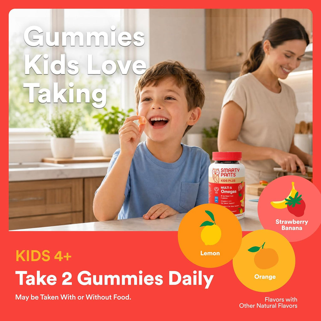 SmartyPants Gomitas Multivitamínicas con Omega-3 para Niños
