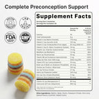 Create for Women | Gominolas de Fertilidad Formuladas por Médicos | 600mg CoQ10 + 27mg Hierro + 1200mcg Ácido Fólico | Vegano y Sin Azúcar Añadido