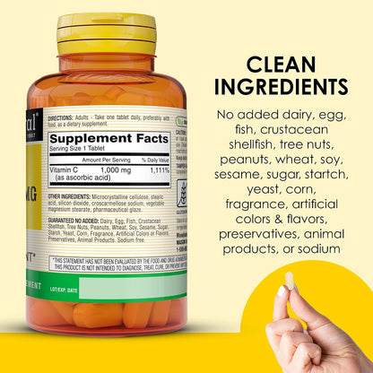 MASON NATURAL Vitamina C 1,000 mg, 300 Comprimidos – Image 5