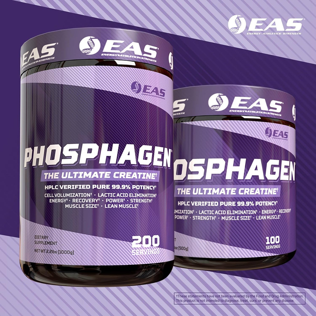 EAS Phosphagen Ultimate Creatina Monohidrato – Apoyo al incremento de la fuerza y la potencia muscular. – Image 5